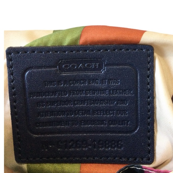 Coach Navy Blue Leather Willis Saddle Crossbody Bag - Picture 4 of 6